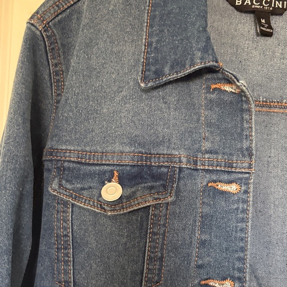 Baccini Dark Blue Jean Jacket - Picture 3 of 13